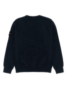 Felpa leggera per bambino Stone Island Junior nero in cotone - Rubino Kids