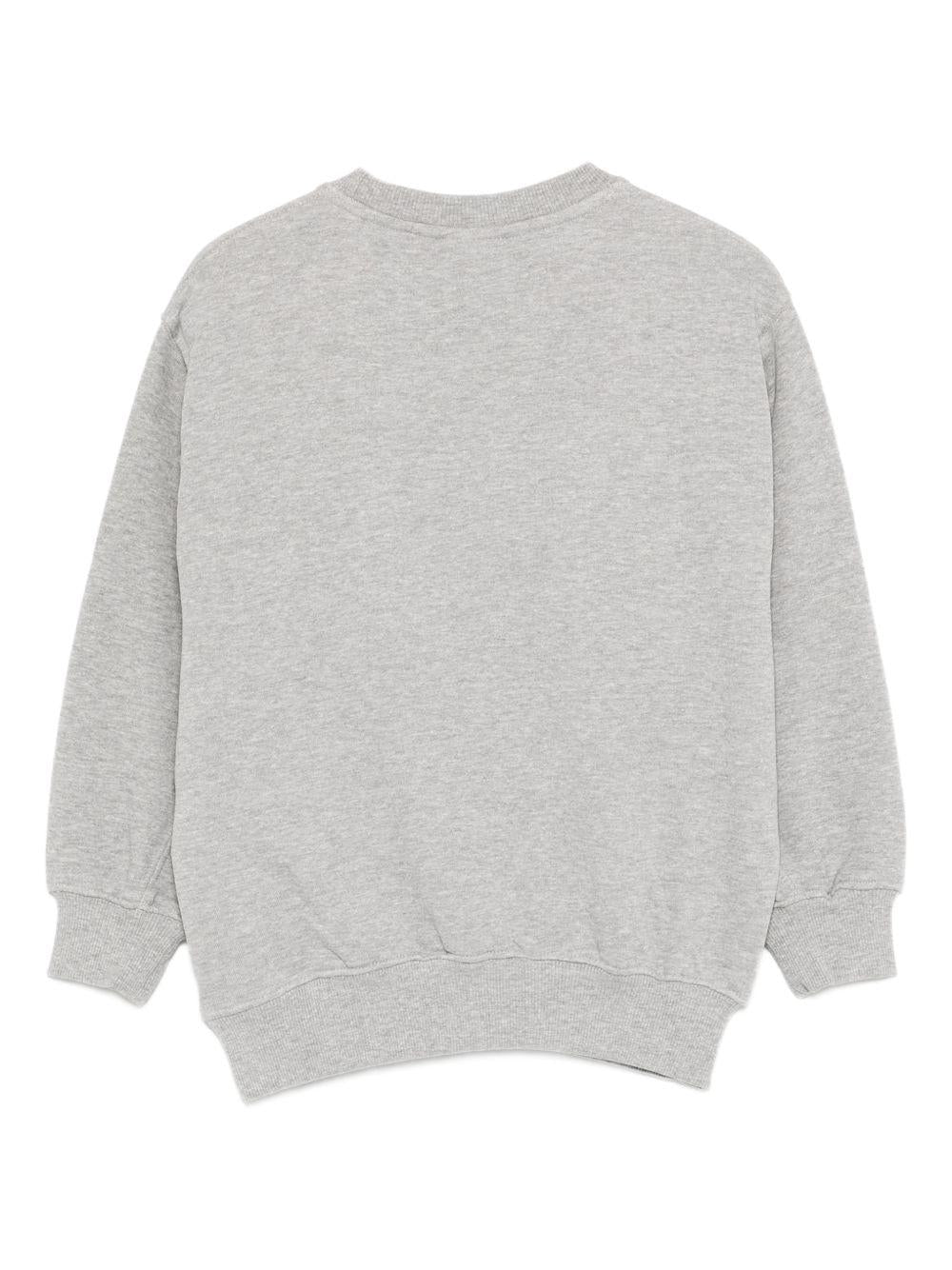 Felpa Magni per bambino Molo grigia con ricamo smile sul davanti - Rubino Kids