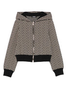 Felpa per bambina Balmain Kids multicolore con cappuccio - Rubino Kids