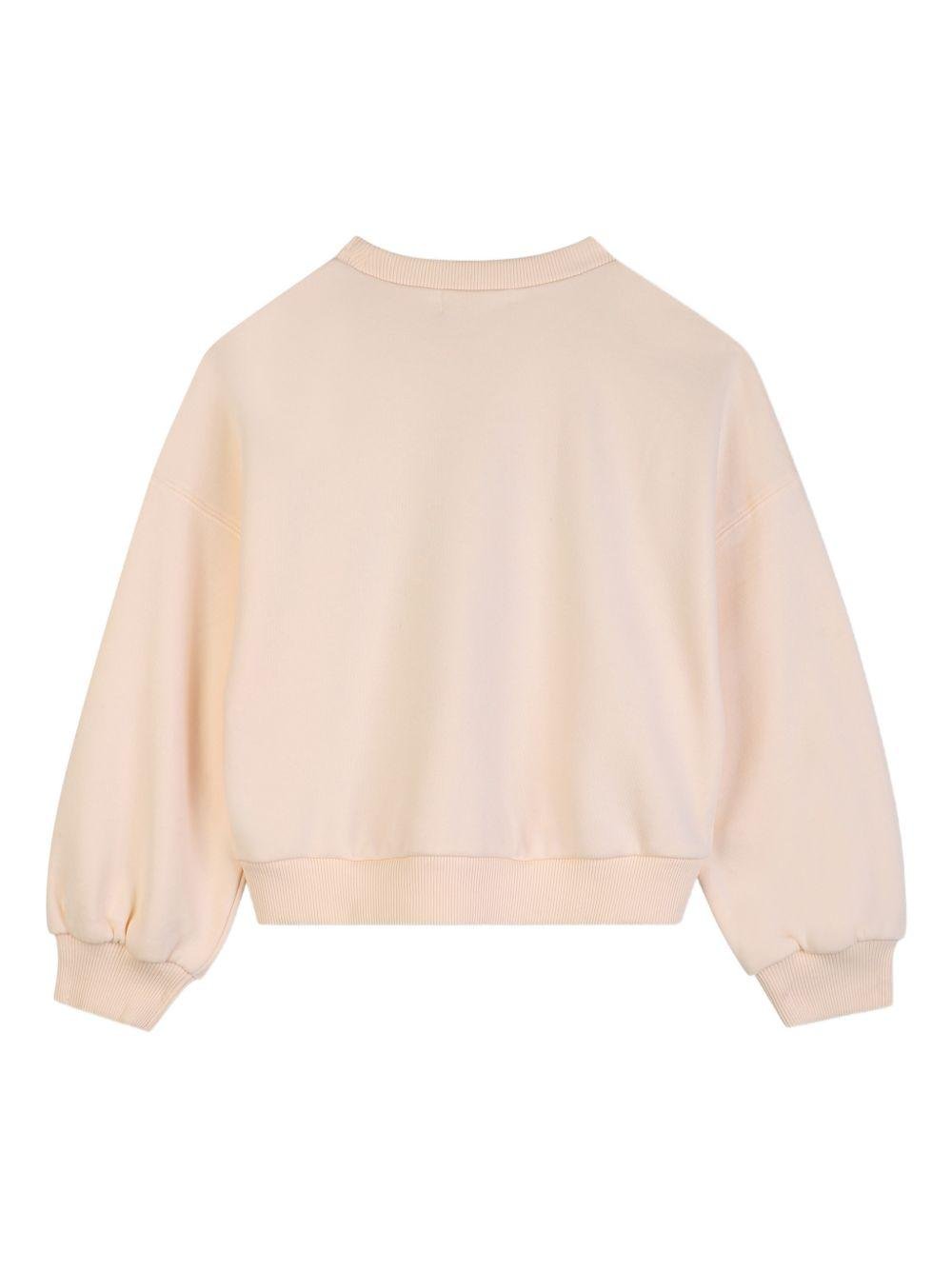 Felpa per bambina Billieblush rosa con stampa grafica - Rubino Kids