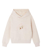 Felpa per bambina Bonpoint rosa con cappuccio - Rubino Kids