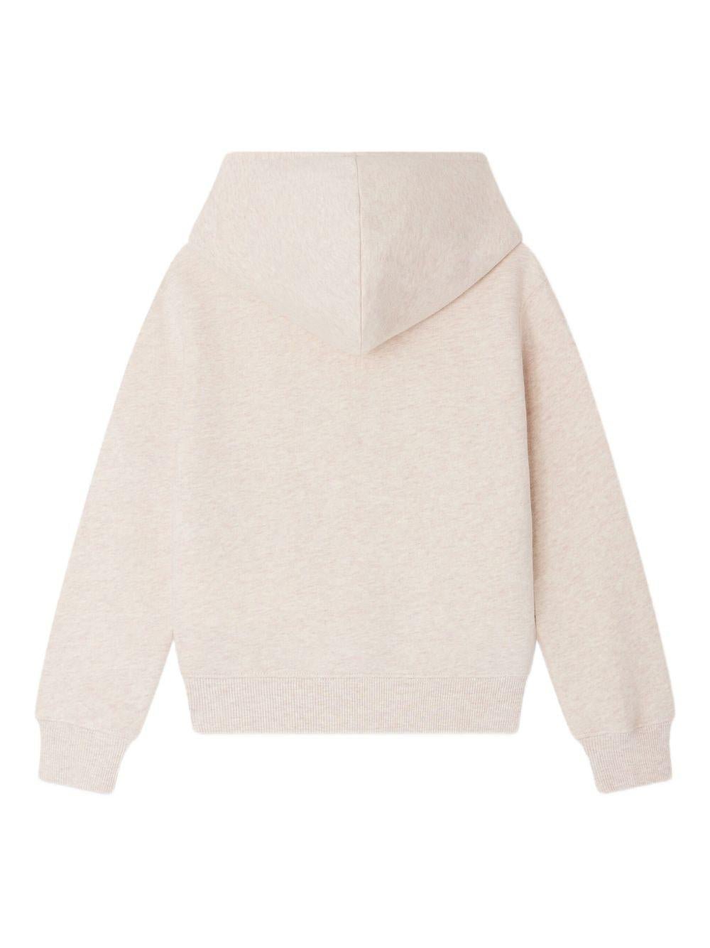 Felpa per bambina Bonpoint rosa con cappuccio - Rubino Kids