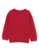 Felpa per bambina Bonpoint rossa con ricamo cavallo sul davanti - Rubino Kids