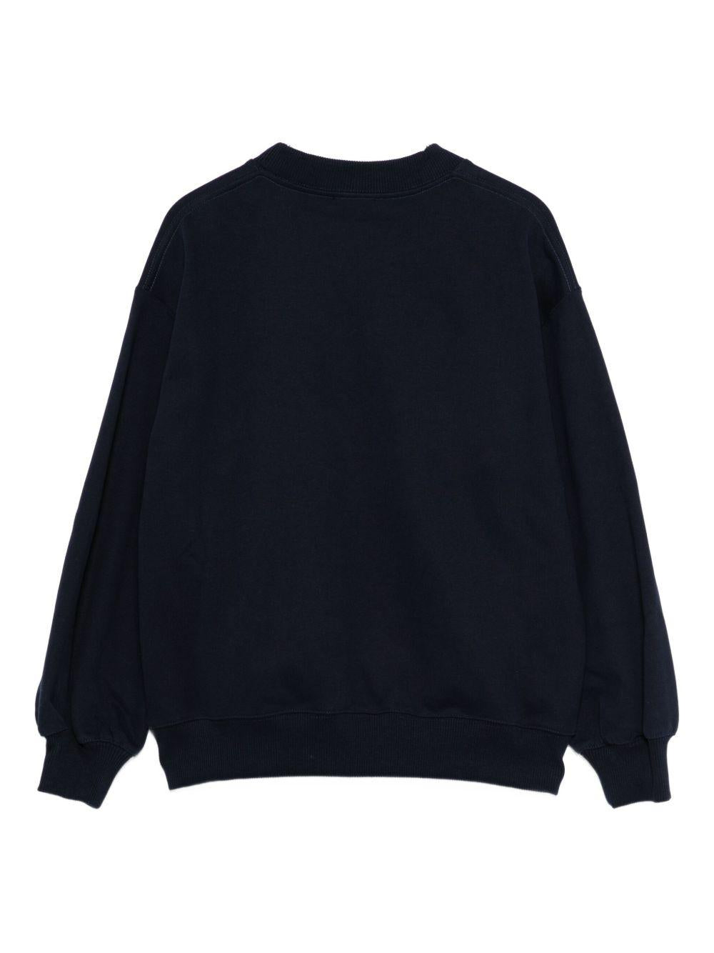 Felpa per bambina Chloé kids blu con logo sul davanti - Rubino Kids