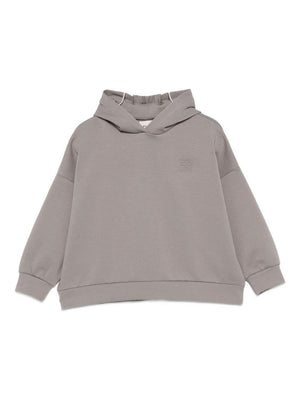 Douuod Kids grey sweatshirt for girls with large hood