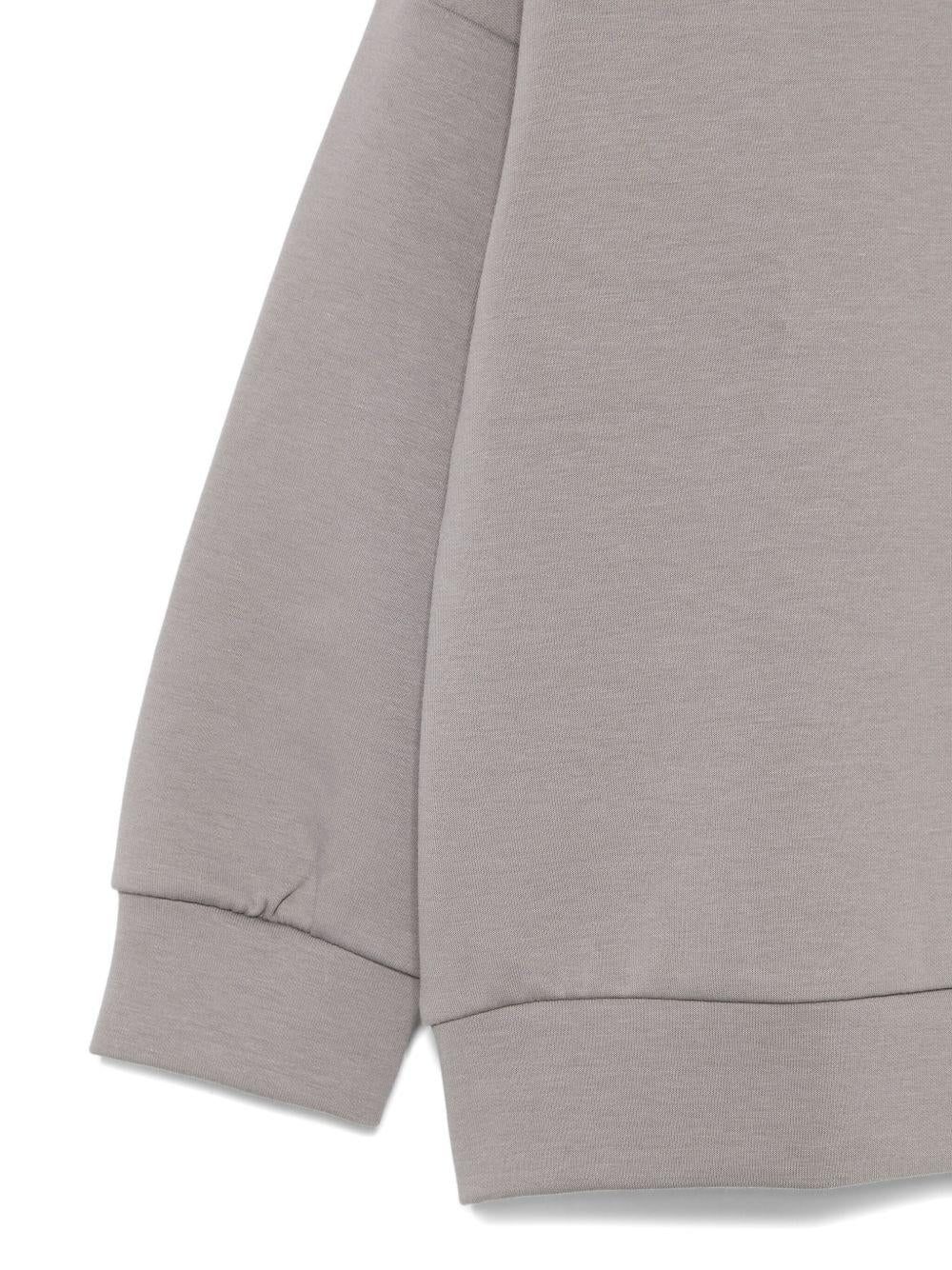 Felpa per bambina Douuod Kids grigia con girocollo - Rubino Kids