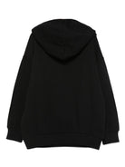 Felpa per bambina Emilio Pucci Junior nero con logo ricamato - Rubino Kids