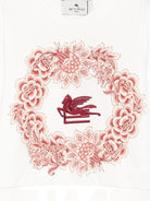 Felpa per bambina ETRO KIDS bianca con motivo Pegaso - Rubino Kids