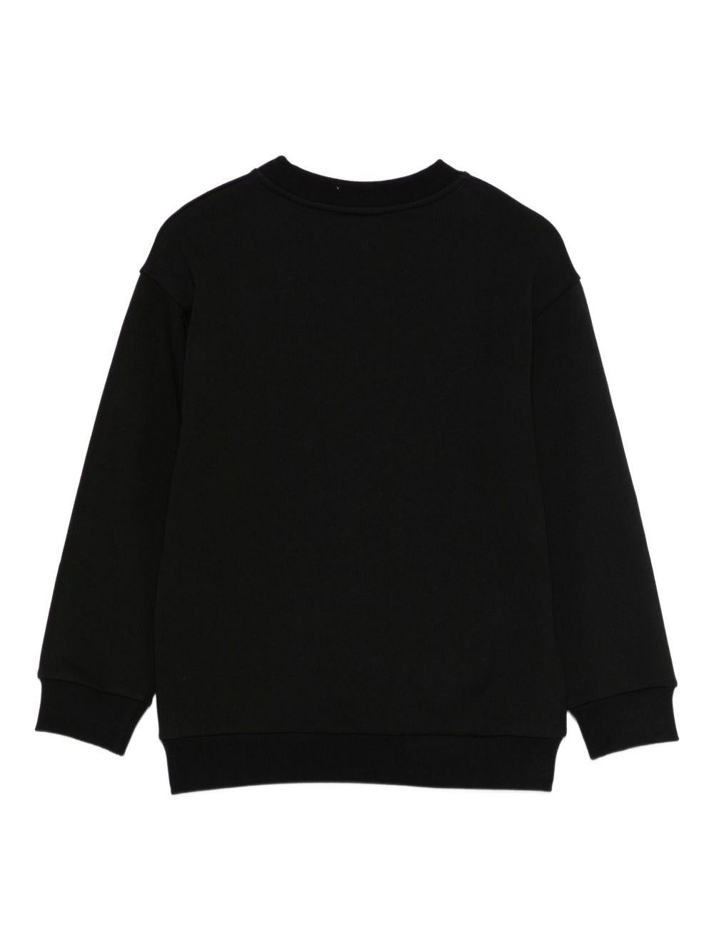 Felpa per bambina Fendi Kids nera con motivo bambola - Rubino Kids