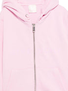 Felpa per bambina Givenchy Kids rosa con cappuccio - Rubino Kids