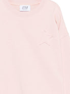 Felpa per bambina Golden Goose Kids rosa con dettaglio stella - Rubino Kids