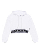 Felpa per bambina John Richmond Junior grigio con cappuccio - Rubino Kids