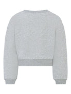 Felpa per bambina John Richmond Junior grigio con ricamo logo - Rubino Kids
