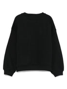 Felpa per bambina John Richmond Junior nero con strass - Rubino Kids