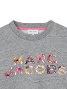 Felpa per bambina Marc Jacobs Kids grigia con logo e paillettes - Rubino Kids