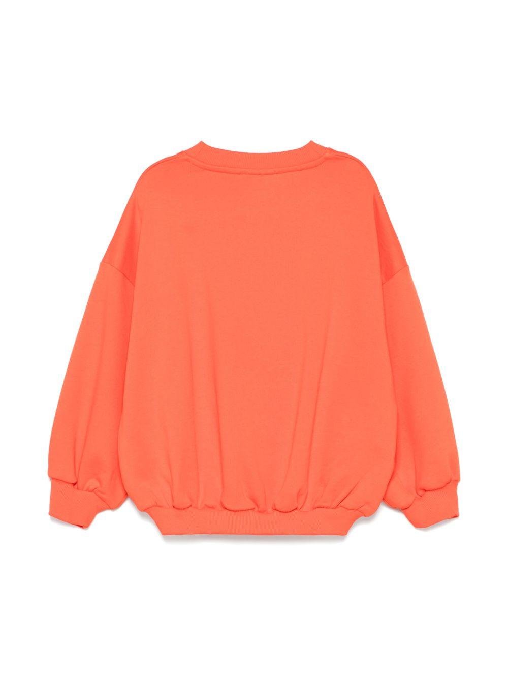 Felpa per bambina Mini Rodini rosso con ricamo sul davanti - Rubino Kids