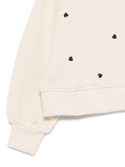 Felpa per bambina Molo beige con stampa cuori - Rubino Kids