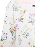 Felpa per bambina Molo bianca con stampa fiori all - over - Rubino Kids