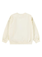 Felpa per bambina Molo bianco in cotone biologico - Rubino Kids