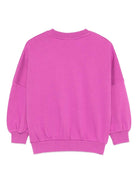 Felpa per bambina Molo fucsia con stampa grafica animali - Rubino Kids