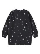 Felpa per bambina Molo nera con grafica unicorno - Rubino Kids