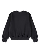 Felpa per bambina Molo nero con decorazione a paillettes - Rubino Kids