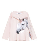 Felpa per bambina Molo rosa con stampa unicorno - Rubino Kids