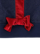 Felpa per bambina Monnalisa blu con logo e cappuccio - Rubino Kids