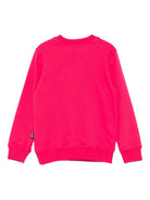 Felpa per bambina Moschino Kids fucsia con logo Teddy Bear - Rubino Kids