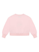 Felpa per bambina Moschino Kids rosa con logo Teddy Bear - Rubino Kids