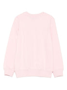 Felpa per bambina Moschino Kids rosa con logo Teddy Bear - Rubino Kids