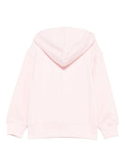 Felpa per bambina Moschino Kids rosa con stampa orsetto e note musicali - Rubino Kids