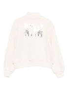 Felpa per bambina MSGM Kids bianca con collo alto - Rubino Kids