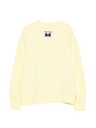 Felpa per bambina MSGM Kids giallo con stampa sul davanti - Rubino Kids