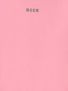 Felpa per bambina MSGM Kids rosa con collo alto - Rubino Kids