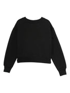 Felpa per bambina Off - White Kids nero con logo sul davanti - Rubino Kids