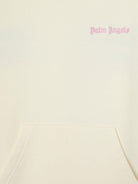 Felpa per bambina Palm Angels Kids beige con cappuccio - Rubino Kids