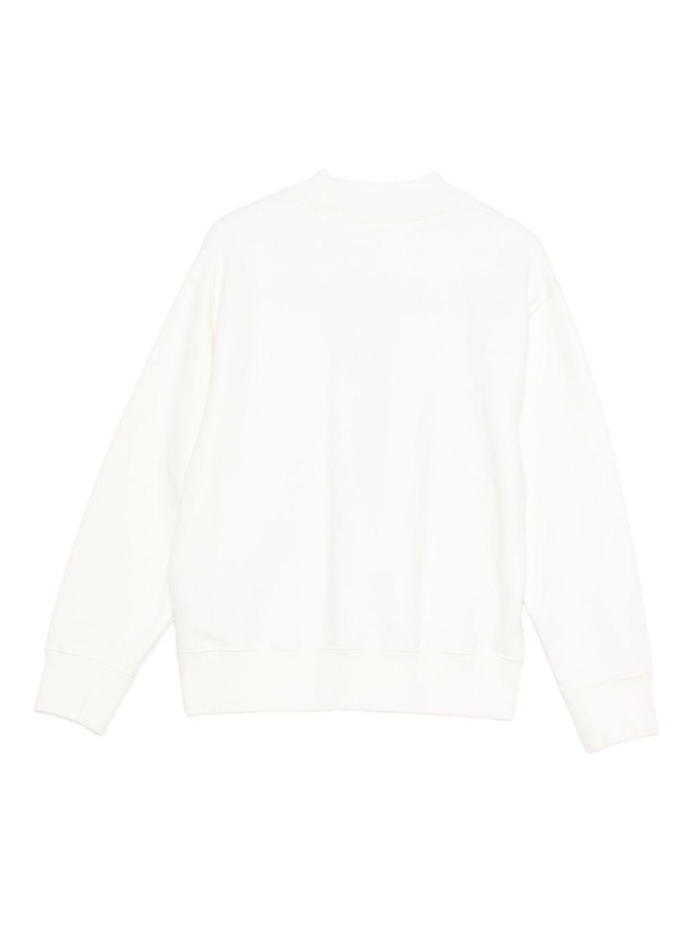 Felpa per bambina Palm Angels Kids bianco con stampa - Rubino Kids