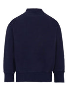 Felpa per bambina Palm Angels Kids blu con dettaglio logo - Rubino Kids