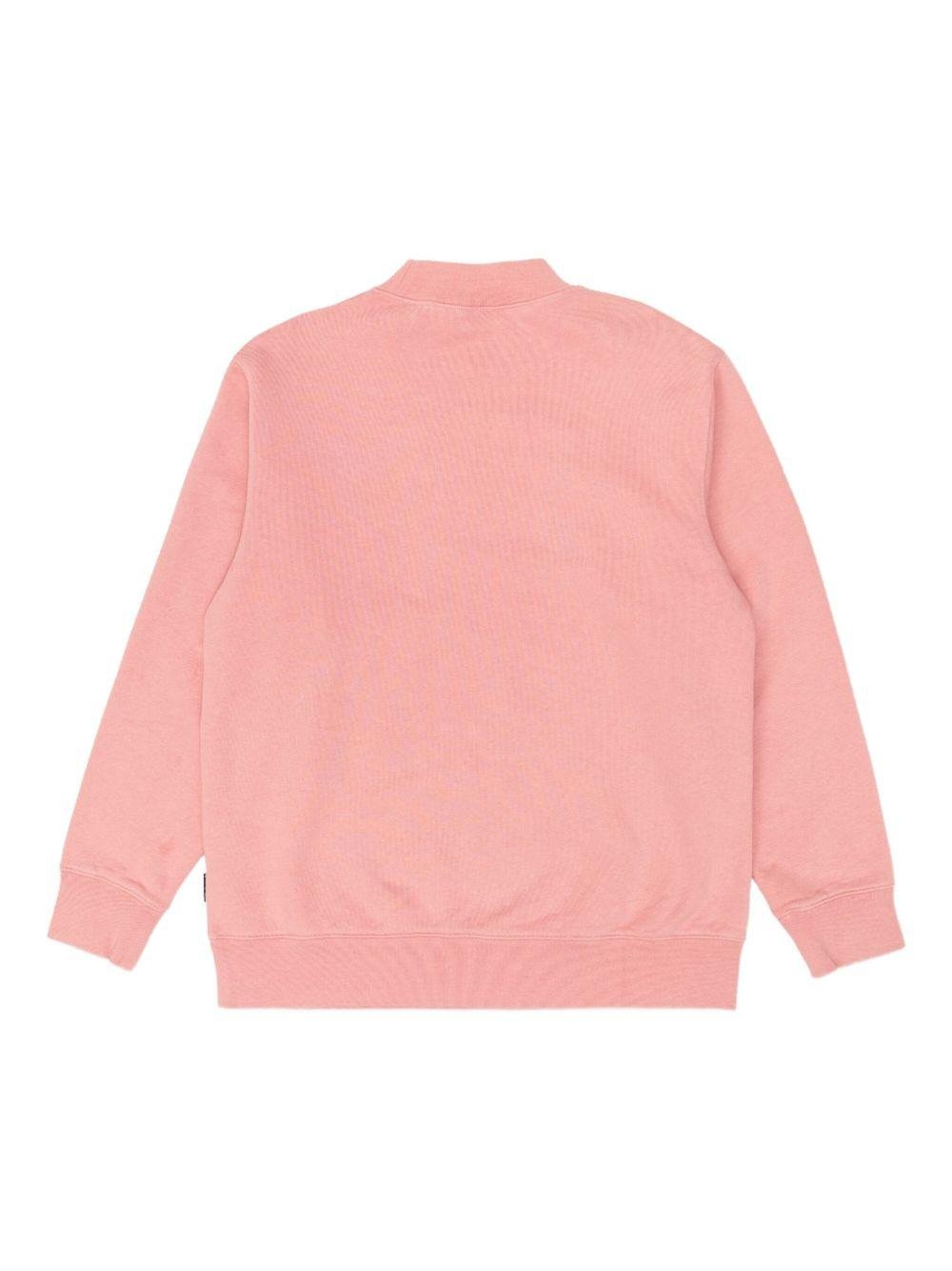 Felpa per bambina Palm Angels Kids rosa con stampa con logo sul davanti - Rubino Kids