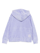Felpa per bambina Scotch & Soda Kids viola con chiusura frontale con zip - Rubino Kids
