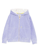 Felpa per bambina Scotch & Soda Kids viola con chiusura frontale con zip - Rubino Kids
