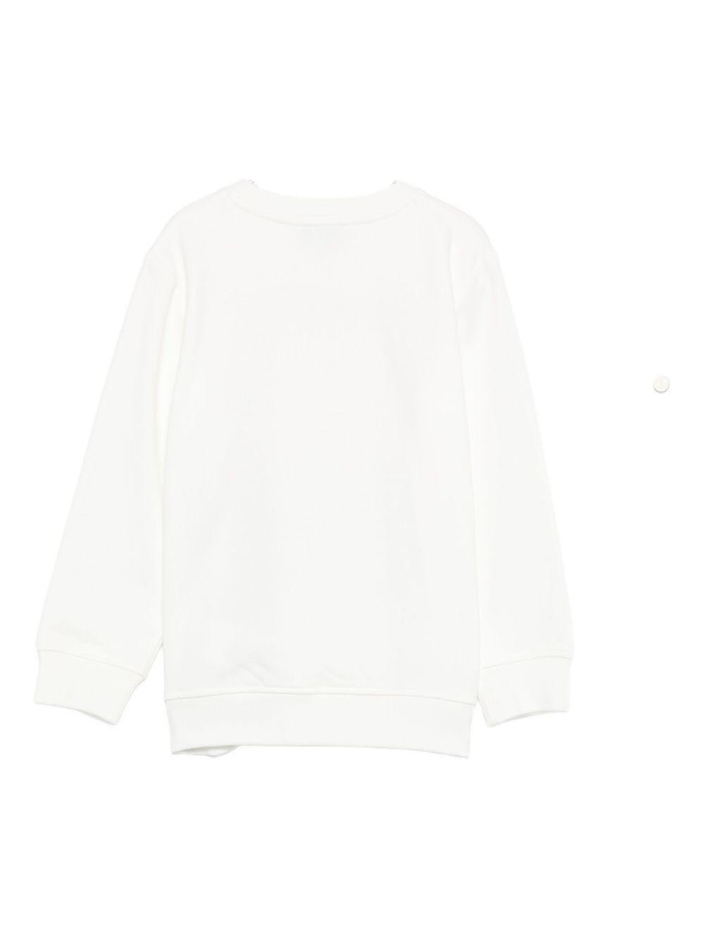 Felpa per bambina Stella McCartney Kids bianco con stampa arcobaleno - Rubino Kids