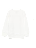 Felpa per bambina Stella McCartney Kids bianco con stampa arcobaleno - Rubino Kids