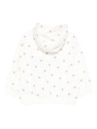 Felpa per bambina Stella McCartney Kids bianco con stampa fiori - Rubino Kids