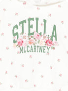 Felpa per bambina Stella McCartney Kids bianco con stampa fiori - Rubino Kids