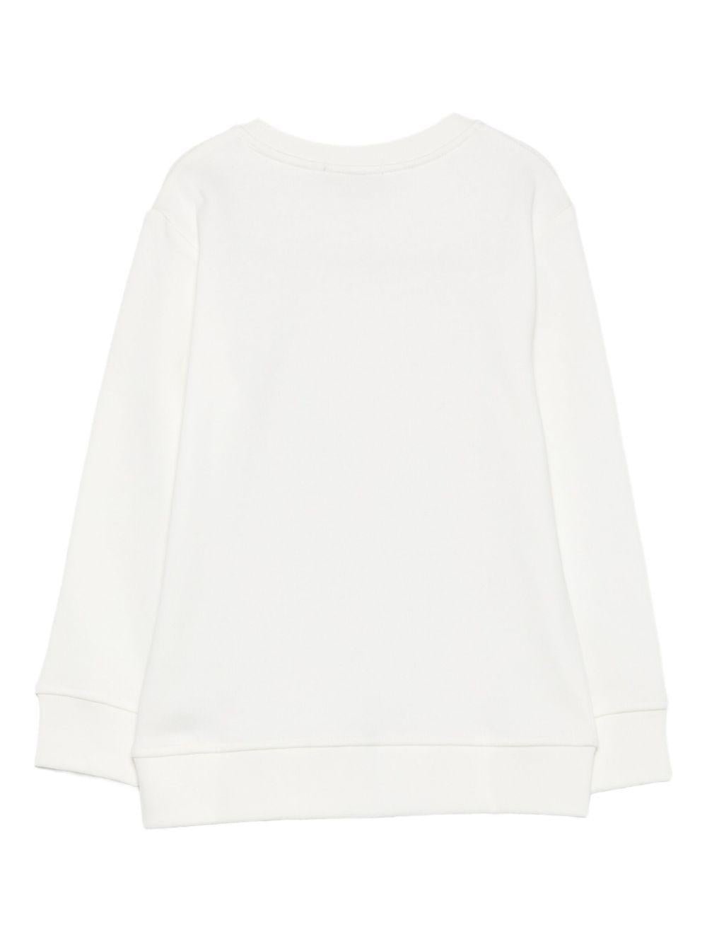 Felpa per bambina Stella McCartney Kids bianco con stampa Stellabrate - Rubino Kids