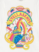 Felpa per bambina Stella McCartney Kids bianco con stampa Stellabrate - Rubino Kids