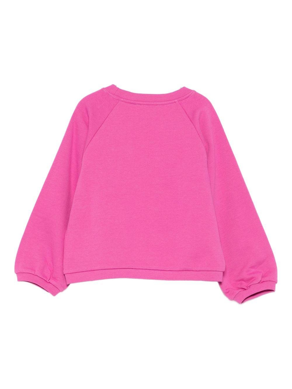 Felpa per bambina Stella McCartney Kids fucsia con stampa di torta - Rubino Kids