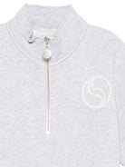 Felpa per bambina Stella McCartney Kids grigia con collo a lupetto - Rubino Kids